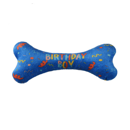 Pet Triangle Scarf and Dog Birthday Bone Toy