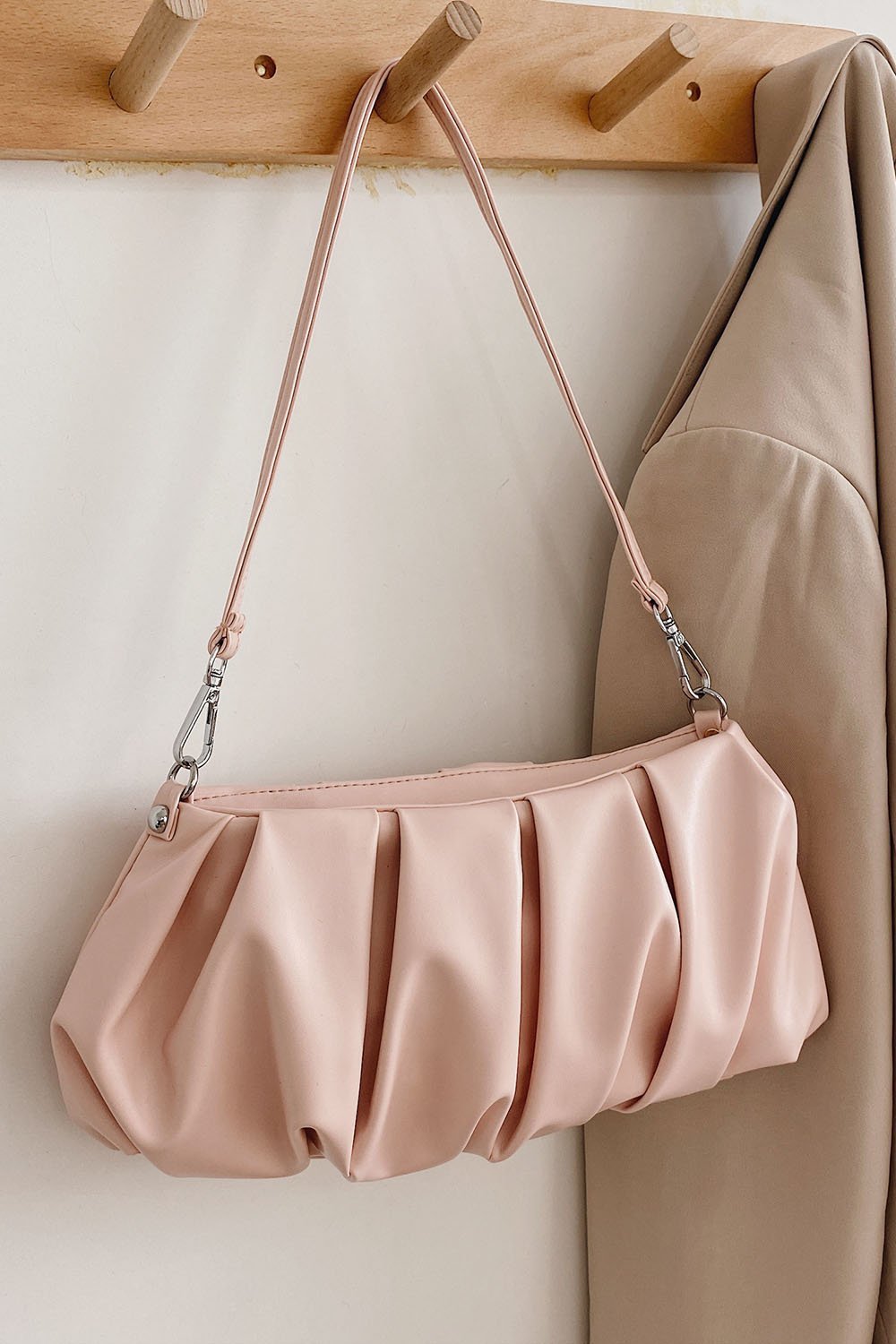 Pleated Dumpling Underarm Bag