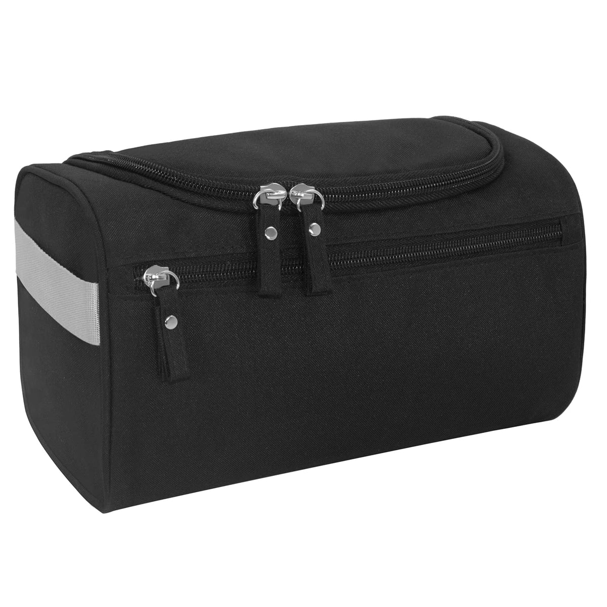 Buruis Travel Toiletry Bag for Men and Women Hanging Toiletry Organizer Cosmetics Makeup Bag Water-resistant Dopp Kit Shaving Bag Small Toiletry Bag for Travel Essentials Accessories (Black)