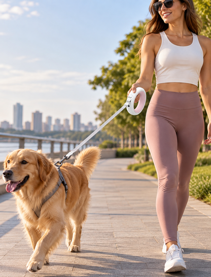 GlowPaw™ LED Retractable Dog Leash